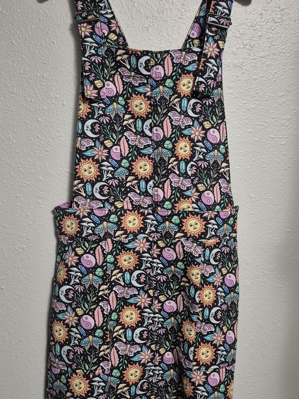 Run and Fly Boho Summer Print Pinafore Dress